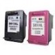 Pack de 1 noir et 1 tricolor générique pour HP deskjet 1050 / 2050 / 3050 ... (N°301XL)