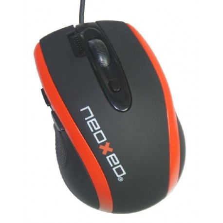 Neoxeo MSE 50 Black/orange - Souris filaire noire/orange