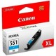 Cartouche cyan Canon CLI-551CXL  pour Pixma MG5450 / MG6350...