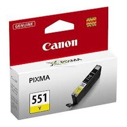 Cartouche jaune Canon CLI-551Y pour Pixma MG5450 / MG6350...