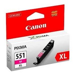 Cartouche magenta Canon CLI-551MXL pour Pixma MG5450 / MG6350...