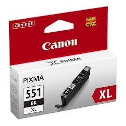 Cartouche noire photo Canon CLI-551BKXL pour Pixma MG5450 / MG6350...