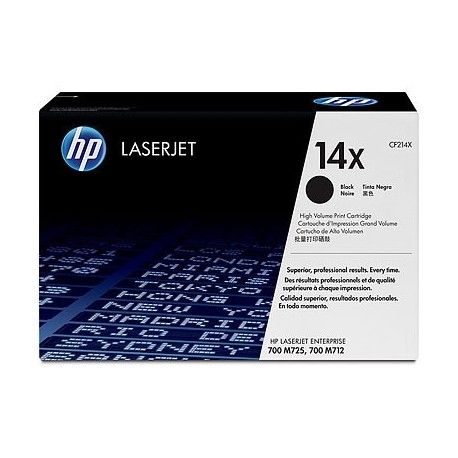 Toner HP XL pour laserjet Enterprise 700 M712dn / M712xh (N°14X)