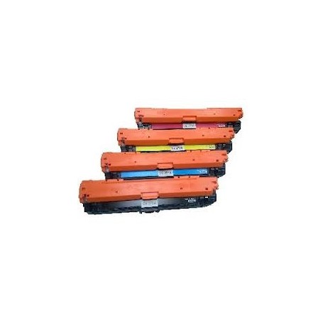 Pack de 4 toners génériques pour HP Color Laserjet CP5525...