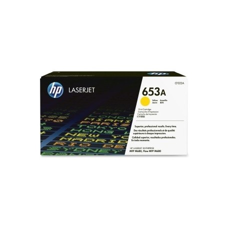 Toner Yellow HP pour Color LaserJet Enterprise MFP M680 (653A)