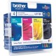 Cartouche jet d'encre Brother Cyan, Magenta, Jaune, Noir pour DCP-6690CW / MFC-6490CW (LC1100VALBP)