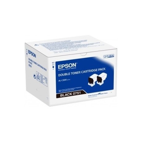 Pack de 2 Toners noirs Epson Séries WorkForce AL-C300