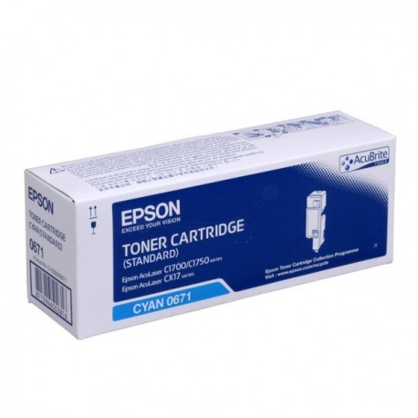 Toner cyan Epson pour Aculaser CX17 / C1700 / C1750