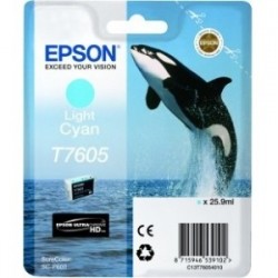 Cartouche Encre Cyan clair pour EPSON SureColor SC-P600 (T7605) (Orque)