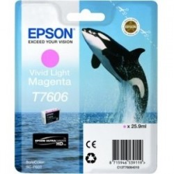 Cartouche Encre Magenta clair pour EPSON SureColor SC-P600 (T7606) (Orque)