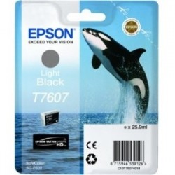 Cartouche Encre Noir clair pour EPSON SureColor SC-P600 (T7607) (Orque)