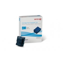 6 * Batonnets d'encre solide cyan pour Xerox ColorQube 8870/ 8880