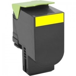 Toner jaune générique pour Lexmark CX310n / CX410e ... haute capacité