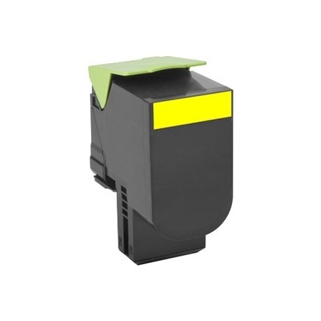 Toner jaune générique pour Lexmark CX310n / CX410e ... haute capacité