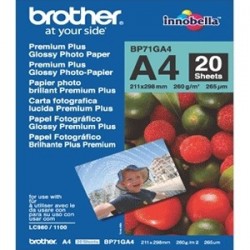 Papier Photo Brother Innobella  A4 260 g/m² Brillant (20 Feuilles)