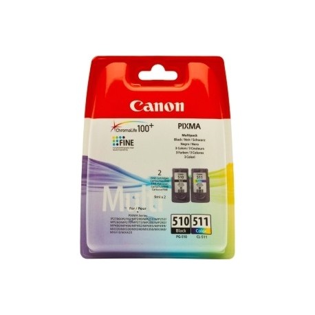 Multipack  Canon (CL-511 / PG-510)  pour Pixma MP 240 / MP480 / MP260 (tricolor + noir)