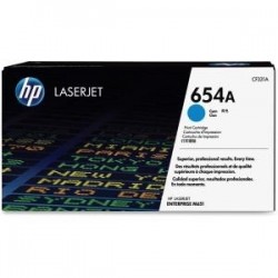 Toner cyan HP pour Color LaserJet Enterprise M651 (654A)