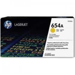 Toner jaune HP pour Color LaserJet Enterprise M651 (654A)