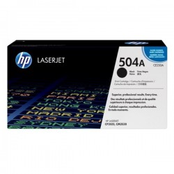 Toner noir HP pour color laserjet CP3525 / CP3530 ... (504A)