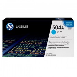 Toner cyan HP pour color laserjet CP3525 / CP3530 ... (504A)