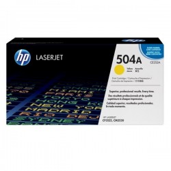 Toner jaune HP pour color laserjet CP3525 / CP3530 ... (504A)