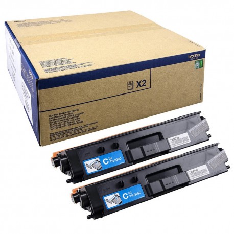 Pack de 2 Toners Cyan Brother pour HL-L8250CDW/ L8350CDW