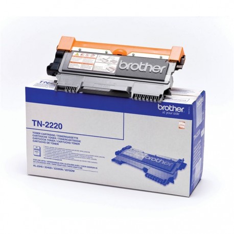 Toner noir haute capacité Brother pour HL2240d / 2250dn / 2270dw (TN2220)