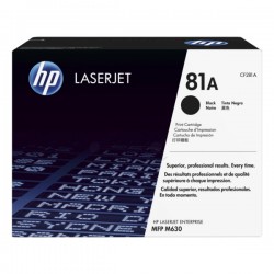 Toner noir HP pour LaserJet Enterprise  M630 / M604... (81A)