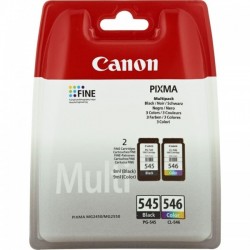 Pack Cartouche jet d'encre noir + couleur pour Canon MG2450 / IP2850... (PG-545/CL-546)(8287B005)