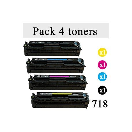 Pack de 4 toners génériques pour Canon MF 8350 ... (type EP-718)