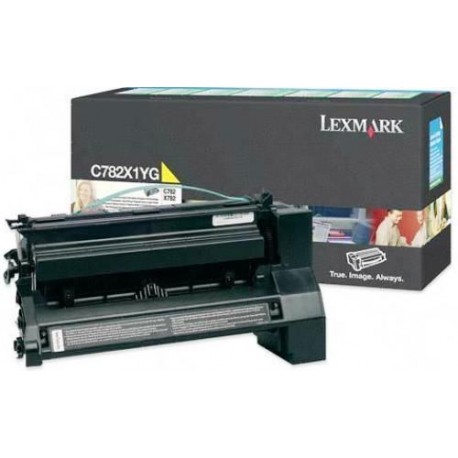 Toner jaune très longue durée Lexmark pour C782 ....