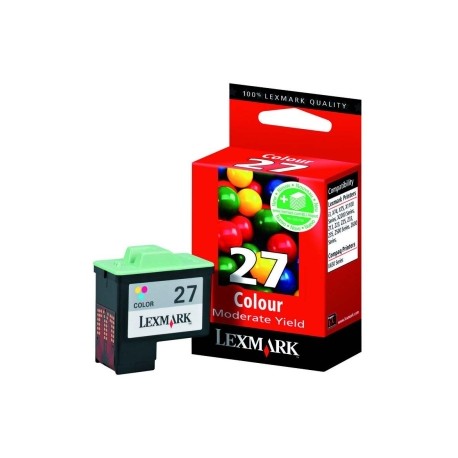 Cartouche couleur LEXMARK N°27 (10N0227E) (10NX227E)Basse Capacité