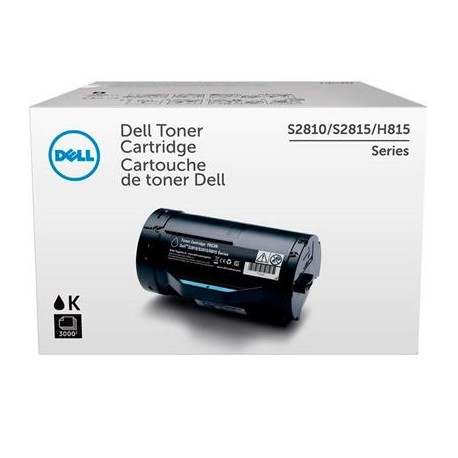 Toner noir DELL Extra Haute capacité pour S 2810, H 815dw, ...