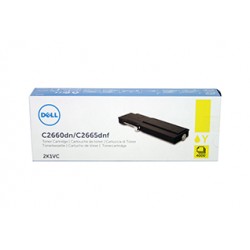 Toner jaune DELL haute capacité pour C2660dn / C2665dnf  (488NH) (2K1VC)