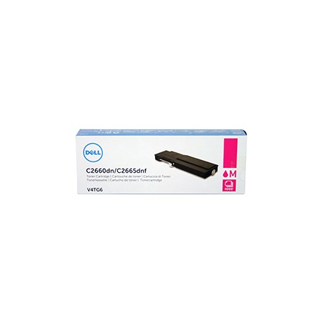 Toner magenta DELL haute capacité pour C2660dn / C2665dnf  (VXCW) (V4TG6)