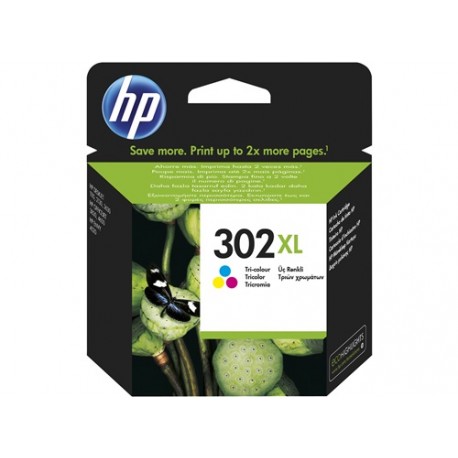 Cartouche d'encre tri-color HP pour officejet 3830 (N°302XL)