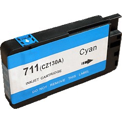 Cartouche d'encre générique cyan pour HP Designjet T520 ePrinter / T120 (N°711)