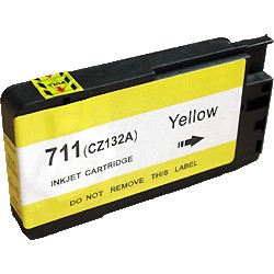 Cartouche d'encre générique jaune pour HP Designjet T520 ePrinter / T120 (N°711)