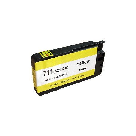 Cartouche d'encre générique jaune pour HP Designjet T520 ePrinter / T120 (N°711)