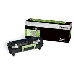 Toner noir Haute Capacité pour Lexmark MS312 / MS415... (512H)