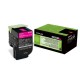 Toner magenta Lexmark pour CX310n / CX410e ... haute capacité (802SM)