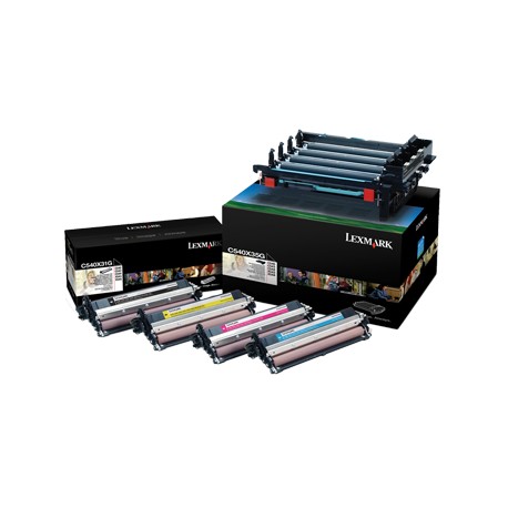 Kit de 4 Photoconcteurs (tambours) et 4 Photodéveloppeurs Lexmark pour C540 / X543 / X544
