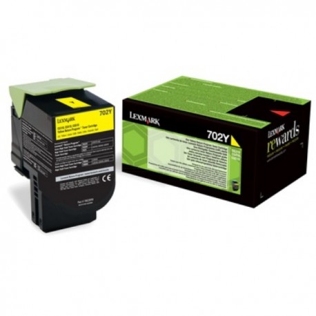 Toner jaune Lexmark pour CS310 / CS410 / CS510 .... (702Y)