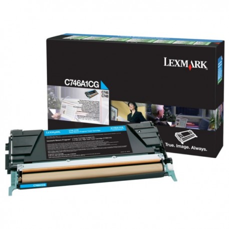 Toner cyan Lexmark LRP pour gamme C746 / C748