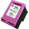 Cartouche d'encre Générique tri-color pour HP officejet 3830 (N°302XL)