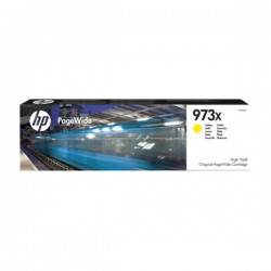 Cartouche jet d'encre Jaune Haute Capacité HP pour PageWide : Pro 452dw / 477dw ....(N°973X)