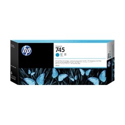 Cartouche d’encre HP DesignJet Z2600 Cyan Haute Capacité (N°745), 300ml