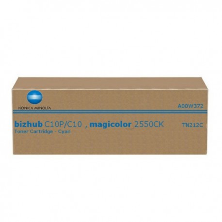 Toner cyan Konica Minolta pour Bizhub C10 ...(TN212C)