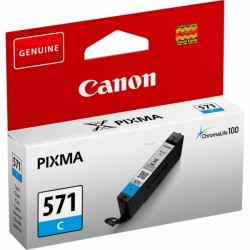 Cartouche Encre Cyan  (CLI-571C ) pour Canon Pixma MG 5750 / MG 6850...