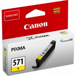 Cartouche Encre Jaune  (CLI-571Y) pour Canon Pixma MG 5750 / MG 6850...